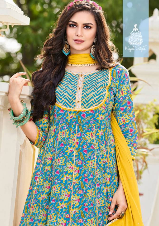 GLAM LOOK 1 Heavy printed Cotton Ethnic Wear Latest Kurti Collection